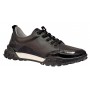 Pantofi dama sport din piele naturala - Model Negru, Alb VIK1645